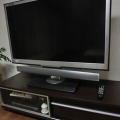 SHARP フルスペックハイビジョン液晶テレビ５２型＆テレビ台