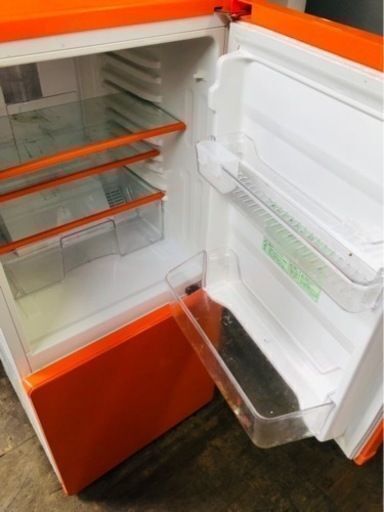 配送可能 ユーイング 2ドア冷蔵庫 (110L) MR-P1100-D オレンジ