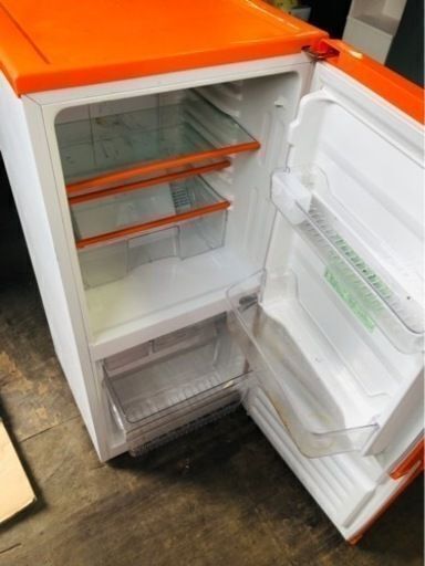 配送可能 ユーイング 2ドア冷蔵庫 (110L) MR-P1100-D オレンジ