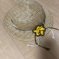 女の子用麦わら帽子　54cm 日本製