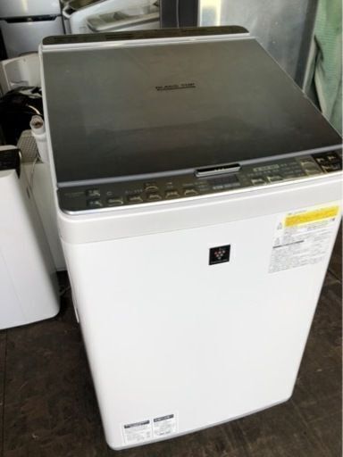 配送可能　10kg シャープ SHARP ES-PX10A-S [タテ型洗濯乾燥機 （10.0kg） シルバー系] 少しヒビあり