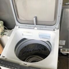 配送可能　10kg シャープ SHARP ES-PX10A-S [タテ型洗濯乾燥機 （10.0kg） シルバー系] 少しヒビあり 