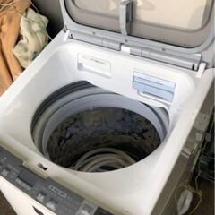 配送可能　10kg シャープ SHARP ES-PX10A-S [タテ型洗濯乾燥機 （10.0kg） シルバー系] 少しヒビあり 