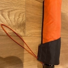 折り畳み　傘　オレンジ　レディース　カサ