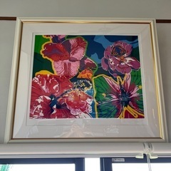 ヒロヤマガタのシルクスクリーン ハイビスカス