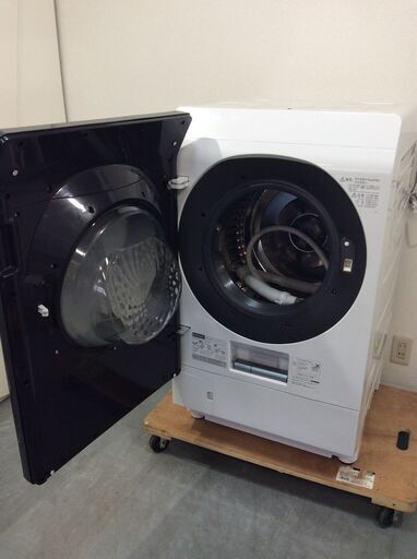 （12/1受渡済）YJT4754【SHARP/シャープ ドラム洗濯機 洗濯11.0㎏】極美品 2020年製 ES-W112 家電 洗濯 左開き 輸送ボルト欠品