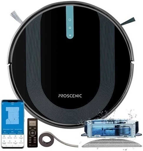 掃除・水拭き両用 Proscenic 850T ロボット掃除機 3000Pa 超強力吸引 WiFi アプリ対応 Alexa