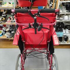 J286★今だけ値下げ★オーダーメイド車イス(クッションシート付)★KATAYAMA★後ろの補助輪欠品 