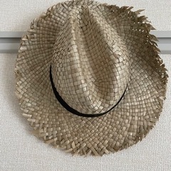イタリア製手編みストローハット　麦わら帽子