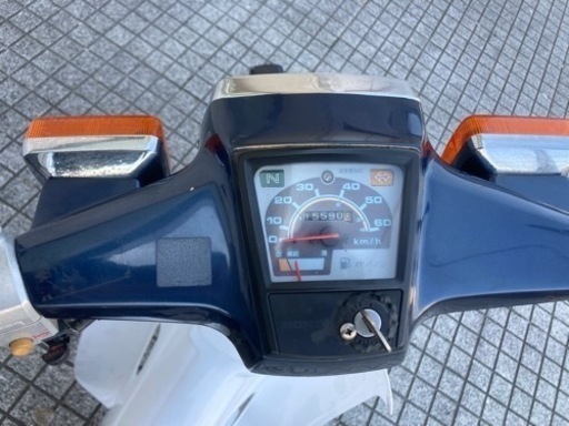 【スーパーカブ50】カスタム　C50 セル付　フロントタイヤ、バッテリー新品❗️若林自転車　唐崎店　SALE❗️