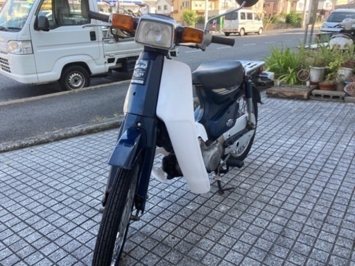 【スーパーカブ50】カスタム　C50 セル付　フロントタイヤ、バッテリー新品❗️若林自転車　唐崎店　SALE❗️ スーパーカブ50】カスタム C50 セル付 フロントタイヤ、バッテリー新品