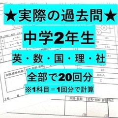 【ネット決済・配送可】中2期末テスト過去問20回分