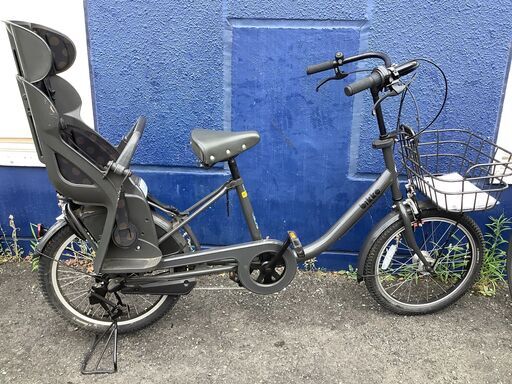 【トレファク花小金井店】子供乗せ自転車/Bridgestone/bikke/ブラック/20インチ/中古自転車/幼児2人同乗基準適合車/格安/武蔵野市 小平市 小金井市 国分寺市 杉並区 買取 販売