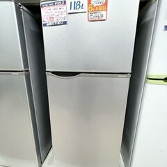 シャープ　2ドア冷凍冷蔵庫　直冷式　118L　SJ-H12Y-S...