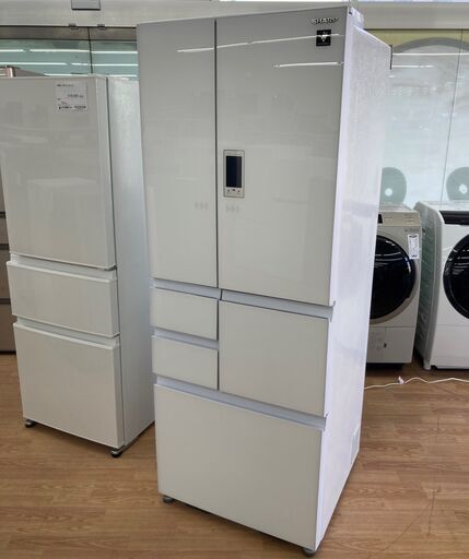 シャープ　6ドア冷蔵庫 SJ-AF50F-W 2020年 502L　KJ704