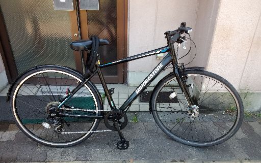 美品☆BRIDGESTONE TB1[ティービーワン]27吋シティークロスバイク 7speed/点灯虫/ブラック