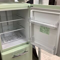 EDION/エディオン E angle 2ドア冷蔵庫 レトロデザイン 149L ANG-RE151 