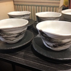 第一陶器　匠　茶の間揃　湯呑み5セット　中皿１枚