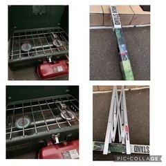 キャンプセット　値下げします。ロゴステント・タープ・キャリー・バーナー・テーブル・イス等　割引相談可。数点プレゼント有‼︎