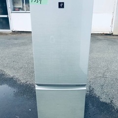 1357番 SHARP✨ノンフロン冷凍冷蔵庫✨SJ-PD17T-N‼️