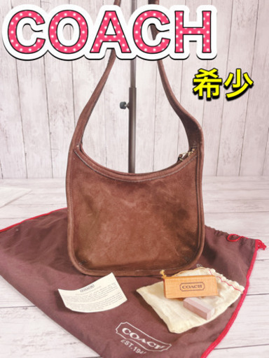 H1174 希少 COACH オールドコーチ スエード USA製 4396