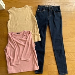guessスキニー&topsセット