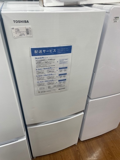 TOSHIBA  2ドア冷蔵庫　GRーM15BS 2018年製　153L