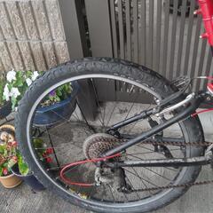 マウンテンバイク　サス付き