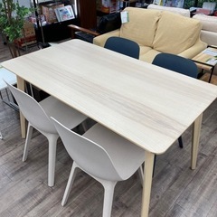 ☆美品 IKEA ダイニングテーブル ダイニングチェア4脚 LISABO リーザボ