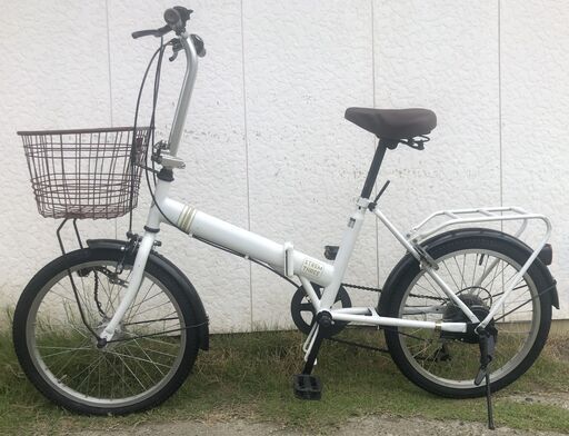 折りたたみ自転車 STREM THREE 20インチ折り畳み 6段変速 LEDオートライト