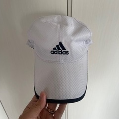 adidas(アディダス)白　メッシュキャップ　帽子　スポーツ用...