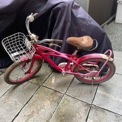 子供用ビーチサイクル型の自転車です。結構な使用感ありますが、故障はしていないです。の画像