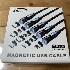 マグネット ケーブル3in1 充電ケーブル5本セット