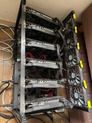 マイニングリグ　1660s *6枚　180mh/s