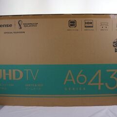 未開封新品！ハイセンス 43V型 4K内蔵液晶テレビ 43A6G...