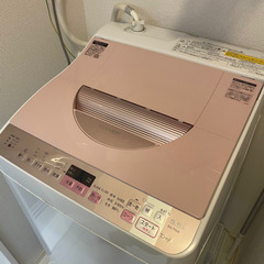 シャープ洗濯機　温風乾燥機能つき　5.5kg