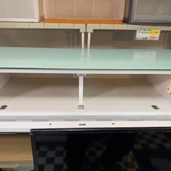 リサイクルサービス八光 田上店 配達・設置OK】ホワイト テレビボード