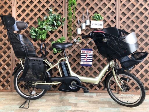 限定セール　タイヤ新品　電動自転車 子供乗せ　 20インチ　 緑系　ヤマハす