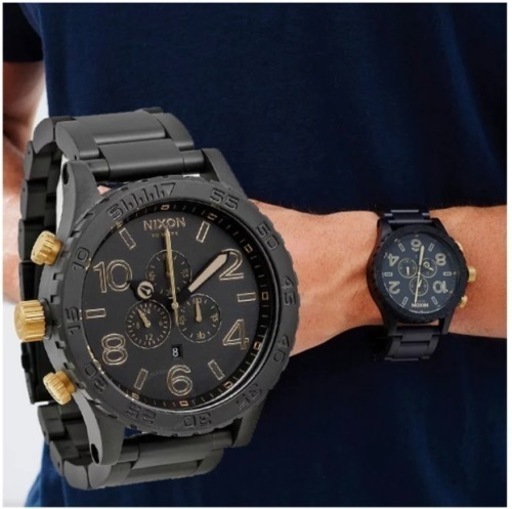 NIXON ニクソン 腕時計 ユニセックス クロノ ブラック メンズ