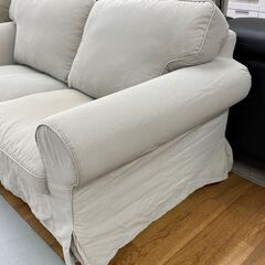 R066 IKEA おしゃれ2P布製ソファ、二人掛けソファ、幅173cm カバー