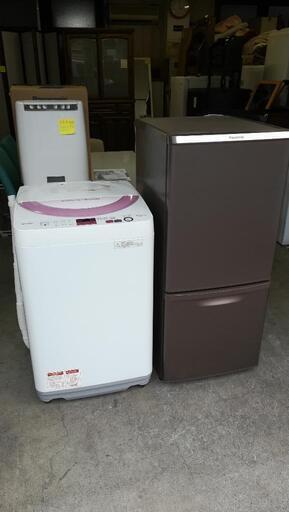 セット601⭐パナソニック冷蔵庫138L＋シャープ洗濯機６kg