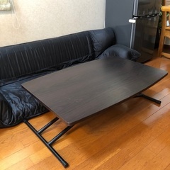昇降式フリーテーブル（黒）