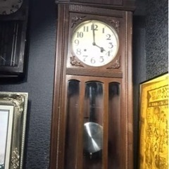 柱時計、愛知柱時計、レトロ柱時計、ゼンマイ柱時計、アンティーク振...