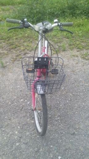 SHIMANO 折りたたみ自転車 20 インチ 6段変速ギア メタリックピンク