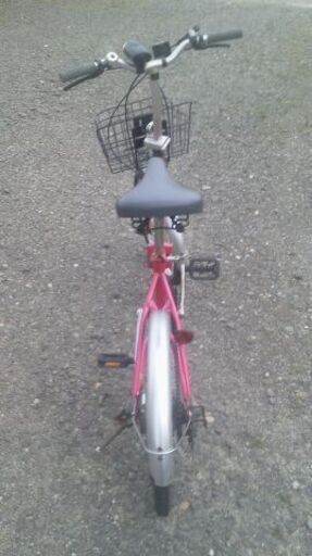 SHIMANO 折りたたみ自転車 20 インチ 6段変速ギア メタリックピンク