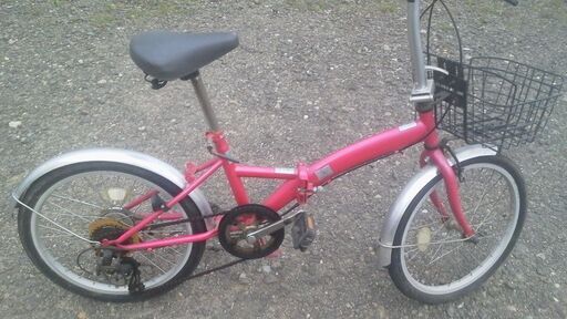 折りたたみ自転車 赤 シマノ6段変速 折りたたみ自転車 18インチ