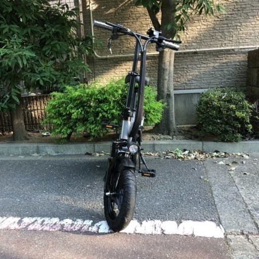 新品 グレー めちゃ早 リミッターカット フル電動自転車 モペット ひね 