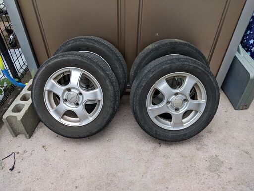 165/65R13 残山かなり多め！エブリィバンDA64Vで使用