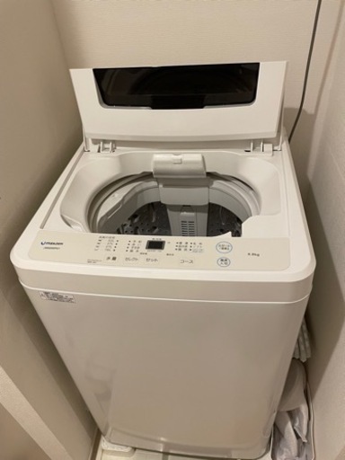 【使用1年】洗濯機　6kg MAXZEN JW60WP01