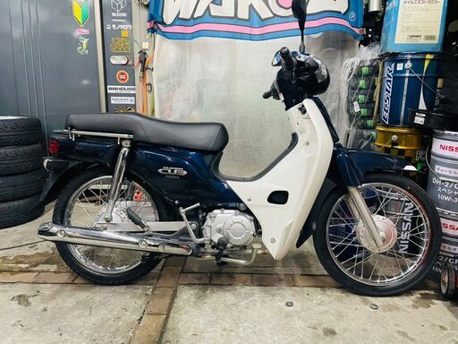 ★実動！ スーパーカブ110 4速 セル付 JA10 PGM-Fi 前後タイヤ新品！ ロングシート付千葉 木更津から ローン可 配送可 110 通勤 通学★ ☆実動！ スーパーカブ110 4速 セル付 JA10 PGM-Fi 前後タイヤ新品！